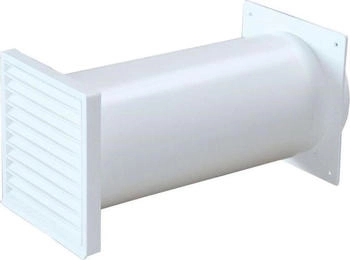 Airtec Teleskop-Mauerdurchführung, braun f. System 125, m. Rundanschluss 651157