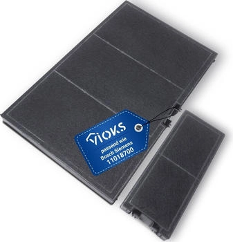 VIOKS Kohlefilter Set passend wie Gaggenau AA250113 11018700 für