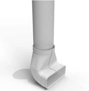 Vogt Flachkanalsystem 150 optimAIRo Umlenkst&uuml;ck Kombi wei&szlig; 222 x 89 mm (VO/562480)