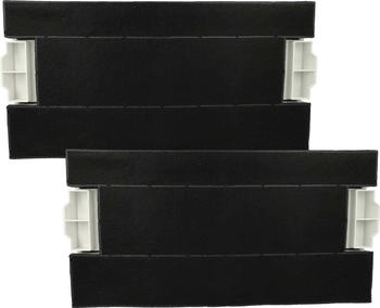vhbw 2x Aktivkohlefilter kompatibel mit Siemens LI44630, LI46730, LI44631, LI44630/04 Dunstabzugshaube 39,8 x 19,6/17,4 x 2,9 cm