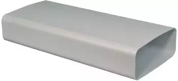 Air-Circle Flachkanal 222x89mm, Lüftungsrohr 100cm ohne Muffe, Dunstabzug Küche