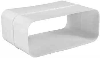 Air-Circle Flachkanal 222x89mm, Verbinder für Muldenlüfter, Überschieb-Muffe