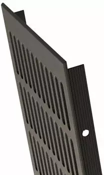 MS Beschläge Aluminium Stegblech 150mm x 800mm Braun eloxiert C4 Lüftungsgitter Heizungsdeckel