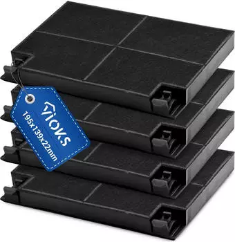 VIOKS Kohlefilter 4Stk wie Zanussi 902979355/2 EFF70 für Dunstabzugshaube