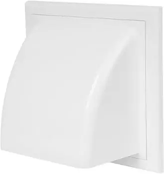 Awenta Luftführung Wandabzug Gravity Lasche 150 mm/15,2 cm Auslass Kaminabdeckung Lüftungsgitter mit nicht Return Ventil/BACKDRAFT Shutter ko150-30