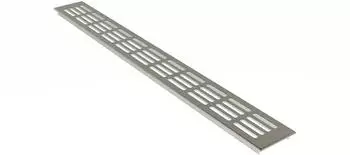MS Beschläge Aluminium Lüftungsgitter 60mm x 200mm Stegblech Heizungsdeckel Edelstahl eloxiert