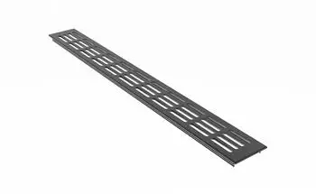 MS Beschläge Lüftungsgitter 60 x 400 mm Alu RAL 7016 Anthrazit Belüftung