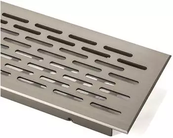 Sotech Lüftungsgitter Lochgitter Belüftungsgitter Oval Edelstahloptik 250 mm Türlüftung Belüftung Türbelüftung