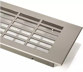 Sotech Lüftungsgitter Lochung eckig L: 750 mm Edelstahloptik