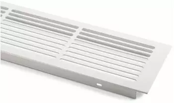 Sotech Lüftungsgitter Schlitzlochung Aluminium 500 x 86 mm (2 St), Weiß