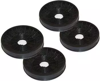 Keenberk 4 Aktivkohlefilter ( 2 Paar ) für Silverline AF 100 Zubehör Dunstabzugshaube Umluftbetrieb