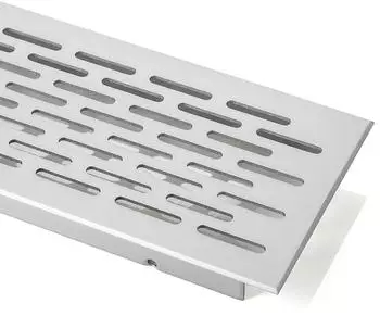 Sotech Lüftungsgitter 123865, silber, Aluminium, 725 x 58mm, für alle Türstärken