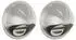 vidaXL Lüftungsgitter 2 pcs Silber 80 mm Edelstahl