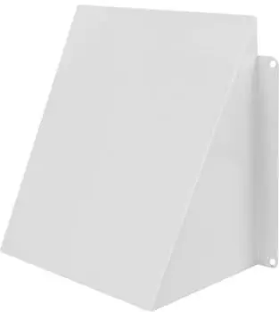 MKK-Shop Wetterschutzhaube Ablufthaube Wetterschutz Lüftungsgitter verzinkter Stahl 150 x 150 mm weiß (RAL9016)