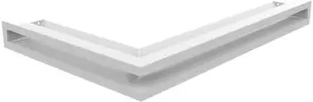 Kratki Eck-Lüftungsgitter LUFT rechts 40x60x6 weiß Slim