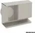 Kermi x-well Wetterschutzgitter, doppelt NW 160, waagrecht, RAL9016 Y2401160004K