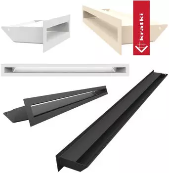 Kratki Lüftungsgitter LUFT 9x100 schwarz