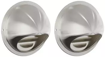 vidaXL L&uuml;ftungsgitter 2 pcs Silber 100 mm Edelstahl