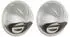 vidaXL Lüftungsgitter 2 pcs Silber 100 mm Edelstahl
