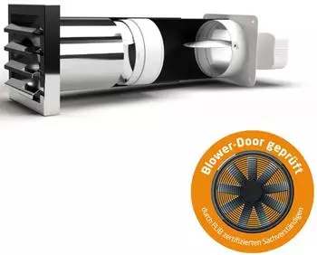 Airtec optimAiro Mauerkasten Flachkanal 222x89mm 35-68cm Blower-Door Rückstauklappe (657332)