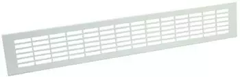 Marley Lüftungsstegblech Aluminium 500x80mm Rechtecklochung weiß (061719)