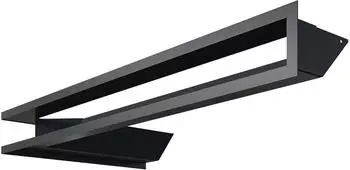 Kratki LUFT Lüftungsgitter 400x800x90mm Ecke rechts 45° graphit (LUFT/NP/9/8040/45S/G)