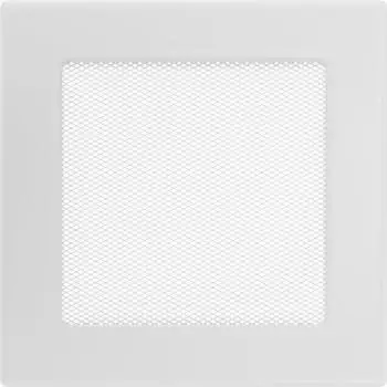 Kratki Lüftungsgitter 17x17 pulverbeschichteter Stahl, weiß (17B)