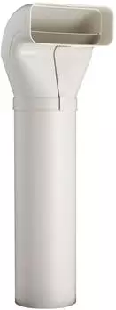 Airtec optimAIRo Umlenkstück Flachkanal 175x80mm auf Ø125mm Rundrohr, 50cm, weiß (651450)
