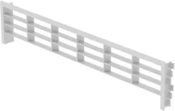 Sotech L&uuml;ftungsgitter f&uuml;r Sockelleisten 396x83mm, wei&szlig; (134827)