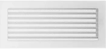 Kratki L&uuml;ftungsgitter mit Jalousie 17x37cm, wei&szlig; (37BX)