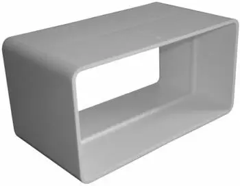 Upmann Flachkanalverbinder System 150, 220x90mm, wei&szlig; (66903)