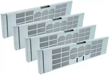 vhbw 4x Longlife-Aktivkohlefilter kompatibel mit Miele DA 6708 D | Dunstabzugshaube, Regenerierbar
