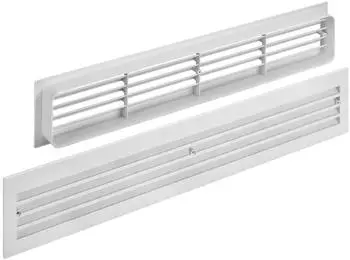 Sotech L&uuml;ftungsgitter BRISE f&uuml;r T&uuml;ren, Schlitzlochung, 457x92mm