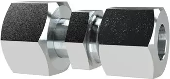 Riegler Schlauchverschraubung Reduzierung Muffen 16/6mm, Stahl verzinkt (RED166SST)