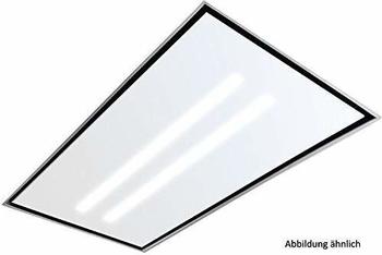 Silverline QULD 124 W Glasplatte mit LED-Beleuchtung, Weißglas 120 x 60 cmDunstabzugshaubenzubehör