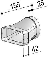 Berbel Flachrohr System 125 - gerader Übergang