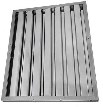 AllSpares Flammschutzfilter 480x450x25mm aus Edelstahl