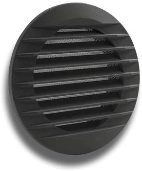 Marley Lüftungsgitter rund mit Rohranschluss, aus Kunststoff mit Fliegengitter und Rohranschluss Ø 125 mm, Ø 160 mm, Anthrazit