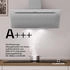 Klarstein Athena Kopffreihaube Abluft- und Umluftmodus 404 m³/h 56 W 90 cm