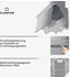 Klarstein Athena Kopffreihaube Abluft- und Umluftmodus 404 m³/h 56 W 90 cm