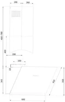 Amica KHF 666 700 S HC – Amica KHF 666 700 S HC – flexible Wandhaube mit Abluft- und Umluftbetrieb