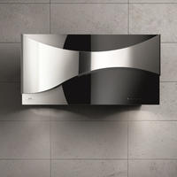 Galvamet/AMBIENT 90/F BLACK / 90cm / / Schwarz Glas Inox Design/EEK A / 24h