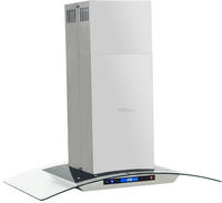 vidaXL Insel-Dunstabzugshaube 90 cm LCD Touch-Sensor 756 m&sup3;/h LED