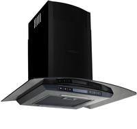 vidaXL Dunstabzugshaube Wandmontage Edelstahl 756 m&sup3;/h 60 cm Schwarz