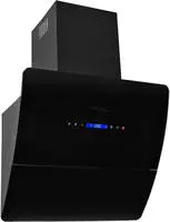 vidaXL Wandhaube Edelstahl 756 m3/h 60 cm Schwarz