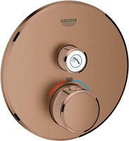 GROHE Grohtherm SmartControl Thermostat Fertigmontageset mit einem Absperrventil,