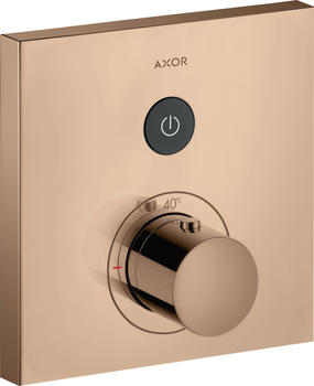 Axor ShowerSelect Square Thermostat Polished Red Gold (36714300)