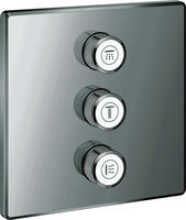 Grohe Grohtherm Smartcontrol Fertigmontageset 29127A00 hard graphite, eckig, 3-fach