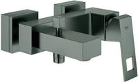 Grohe Eurocube Wannenarmatur 23140AL0 hard graphite geb&uuml;rstet, Wandmontage