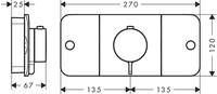Axor One Thermostatmodul Unterputz Edelstahl Optic (45712800)